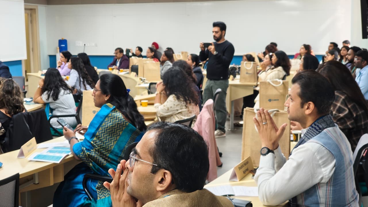 Audience watching presentation